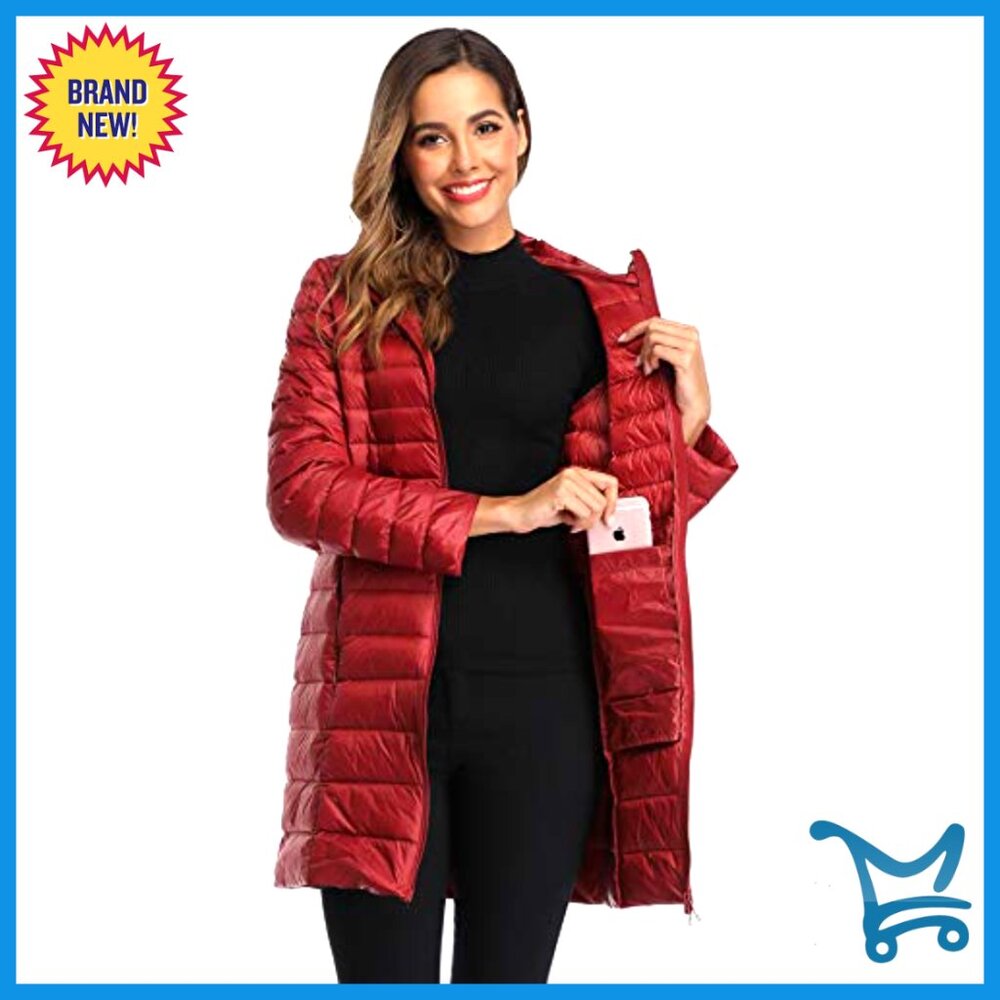 Plus Size Packable Down Puffer Jacket Hooded Wint… - image 6